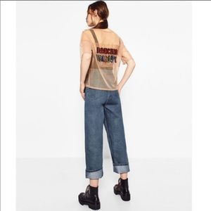 Zara «Dancing Therapy» sheer top 💕Gently used💕